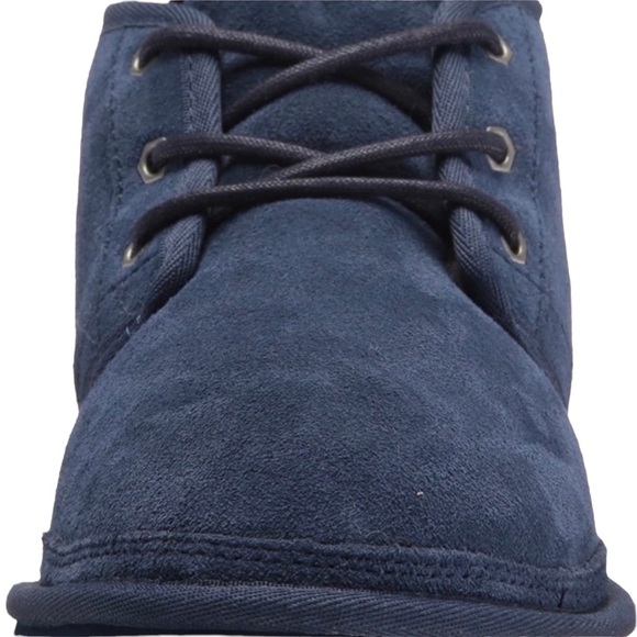 UGG Neumal Navy Blue Sherpa Lined Boots Size 7 - Picture 3 of 6